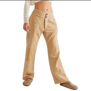 Free People X Sandrine Rose French Worker Linen Blend Pants